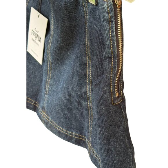 Princess Polly Women's Denim Mini Skirt Skort .Size 0 - Picture 6 of 7